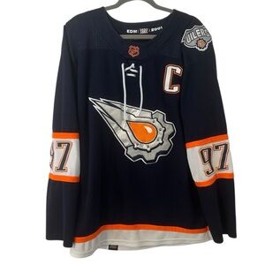 Edmonton Oilers Connor McDavid #97 Adidas Reverse Retro 2.0 NHL Jersey Size 52